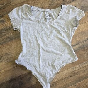 Amelo Women's Light Gray Bodysuit